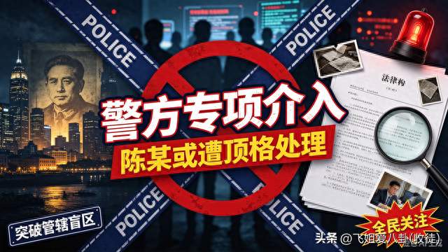 突破法律盲区！南京警方专项介入，陈某或将面临顶格重罚
