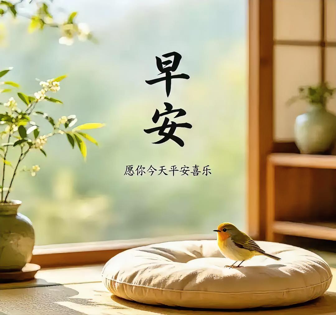 阳光正好，小鸟栖息窗边，愿你今天平安喜乐，开启美好的一天！
记录美好的图片