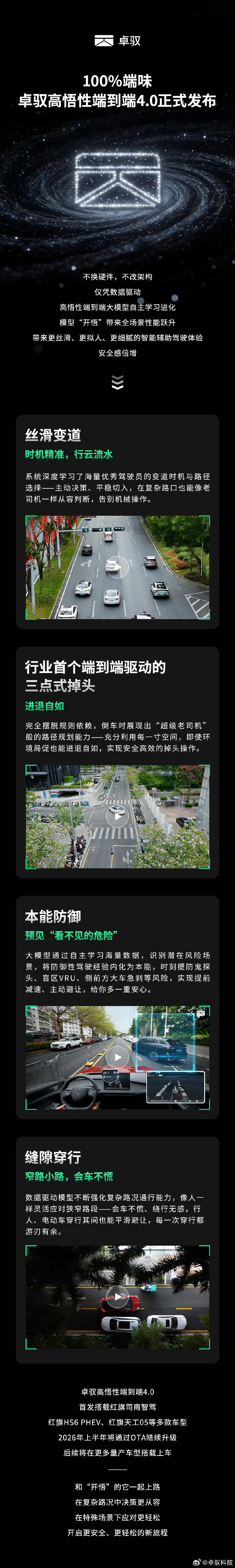 大家可以关注一下卓驭的新版本，据说能力很强，拟人化不错。 