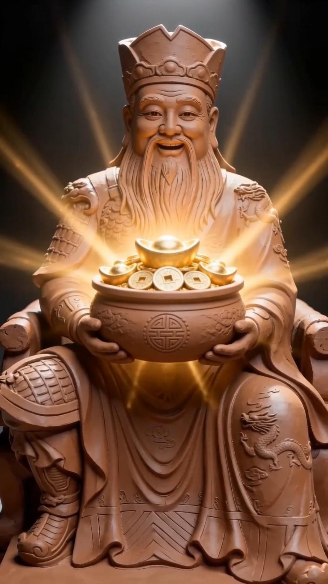 标题：财神像的“金色陷阱”
 
内容：林满囤是个小超市老板，最近生意差到要把货架