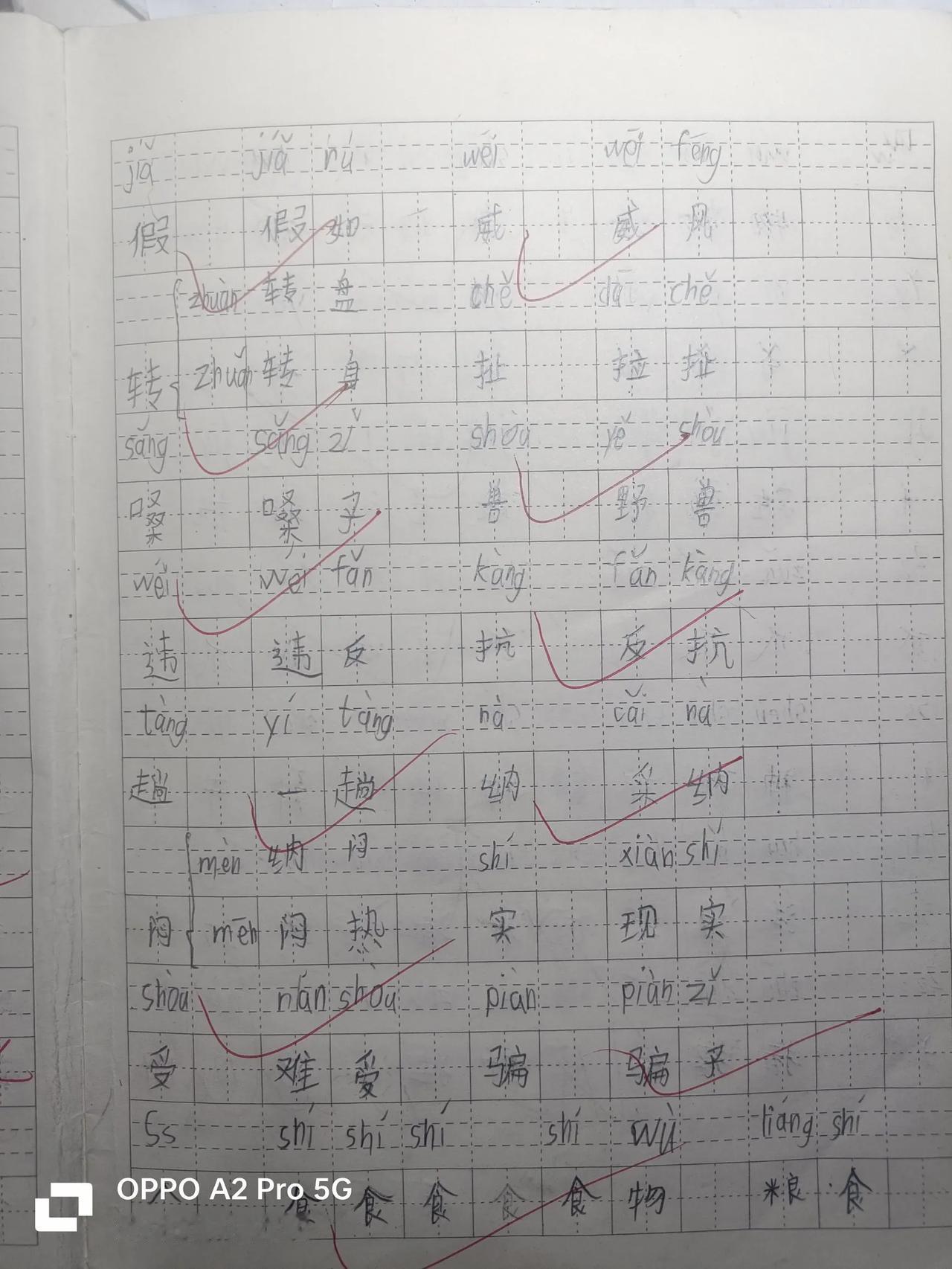 大家一起来看看，二年级孩子小朋友的字，这水平到底可以不可以。我从小写字就丑，所以