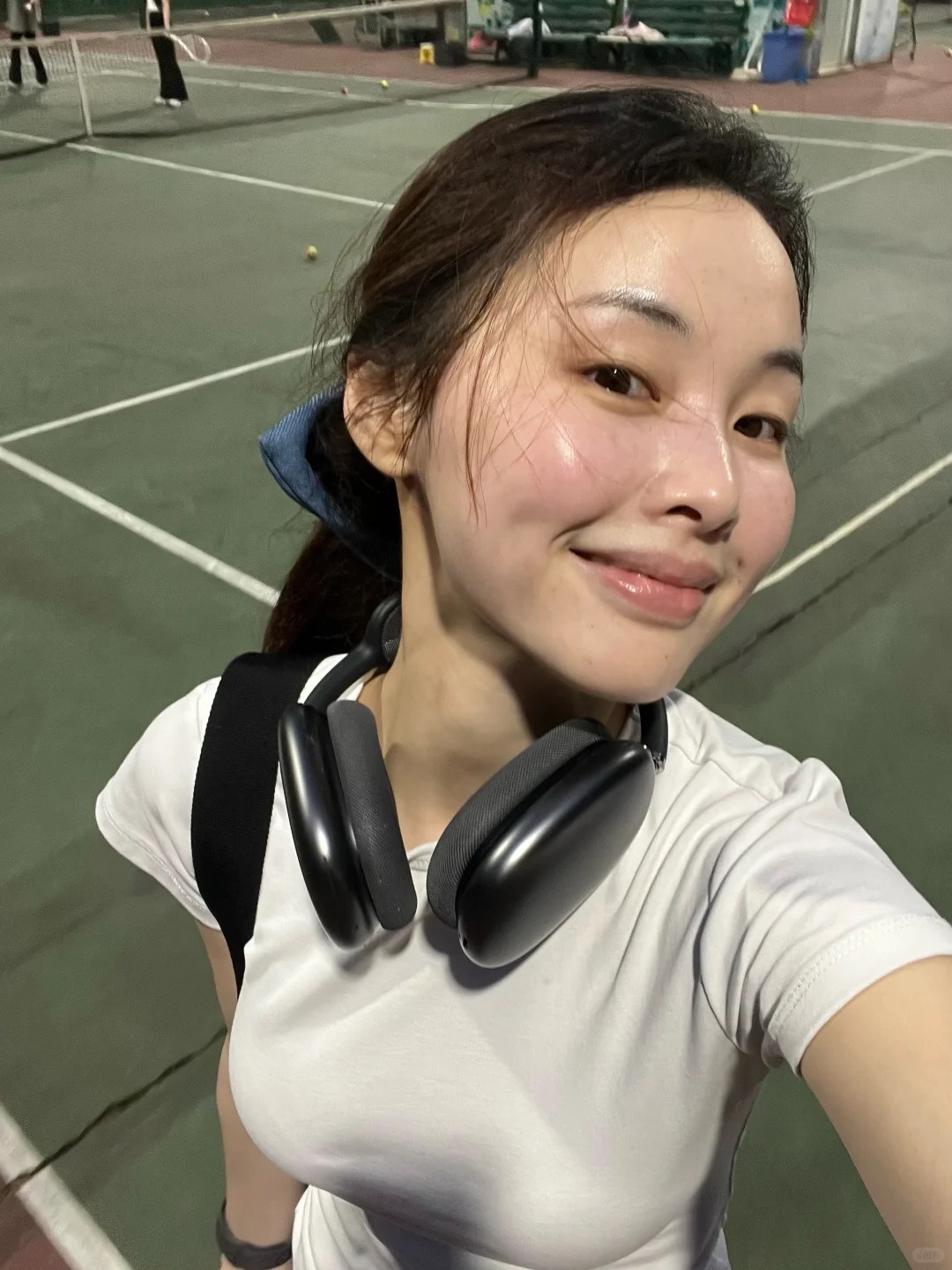 打网球真好  我又活过来了！