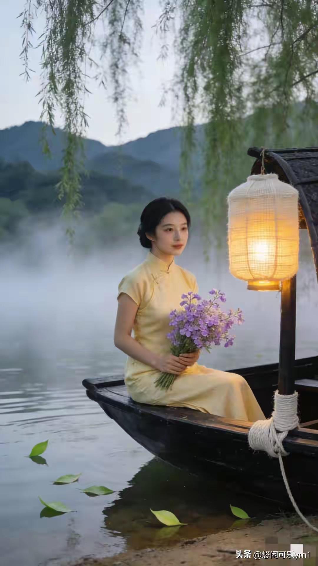 福为善行得，
烟是因火生。
横批：《福与烟》