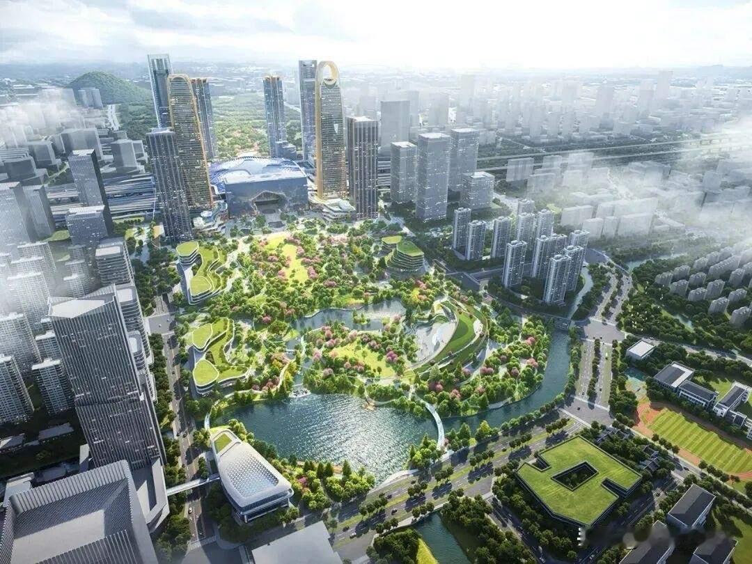 杭州云城要开挂！中央公园二期曝光，105公顷双园连轴，出站就是花园生活！

云城