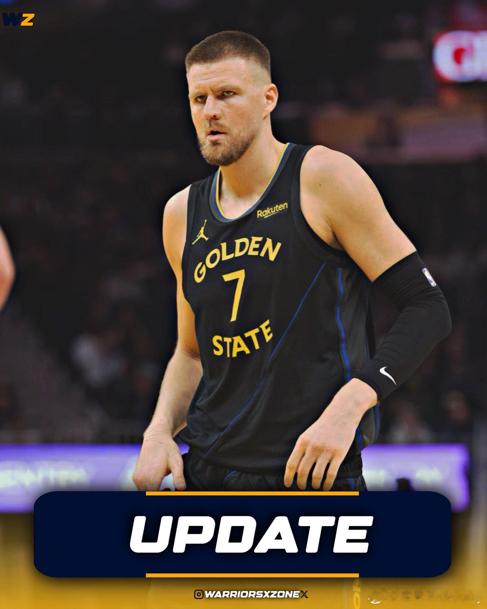 Anthony Slater：波尔津吉斯并未随队前往客场，勇士接下来将背靠背对阵