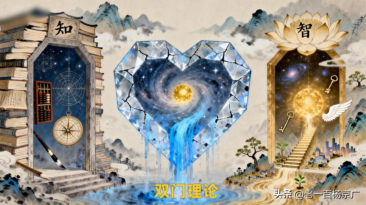 双门理论用简单一句话说:每个人都有两个门，一个向外的门和一个向内的门。
一个门是