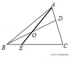 中考数学必刷题，几何题：
如图所示，在△ABC中，点D在AC上，CD：DA=2：