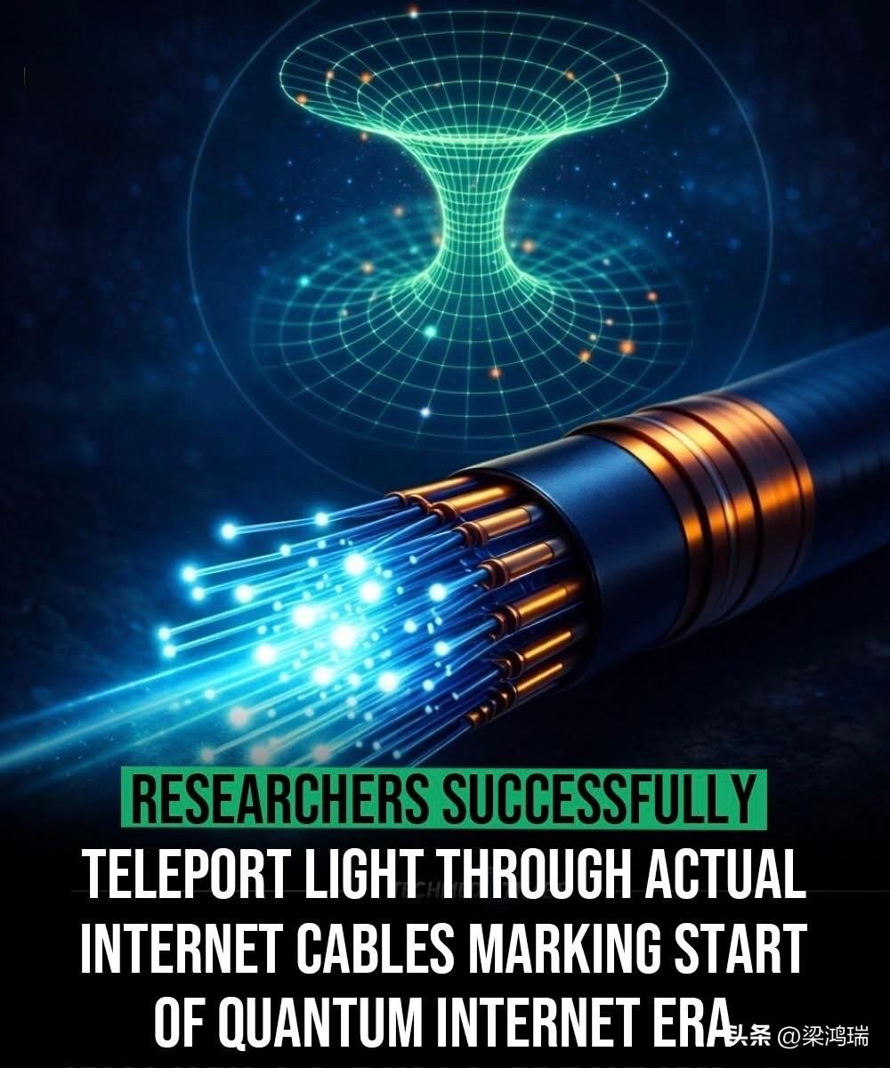 美国西北大学和量子隐形传态研究中心的科学家们刚刚通过互联网传送了光……这可能会改