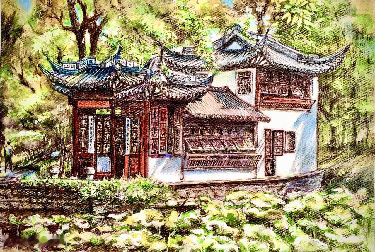 上海经典老建筑《古猗园》始建于明代嘉靖年间，由河南通判闵士籍所建，初名“猗园”。