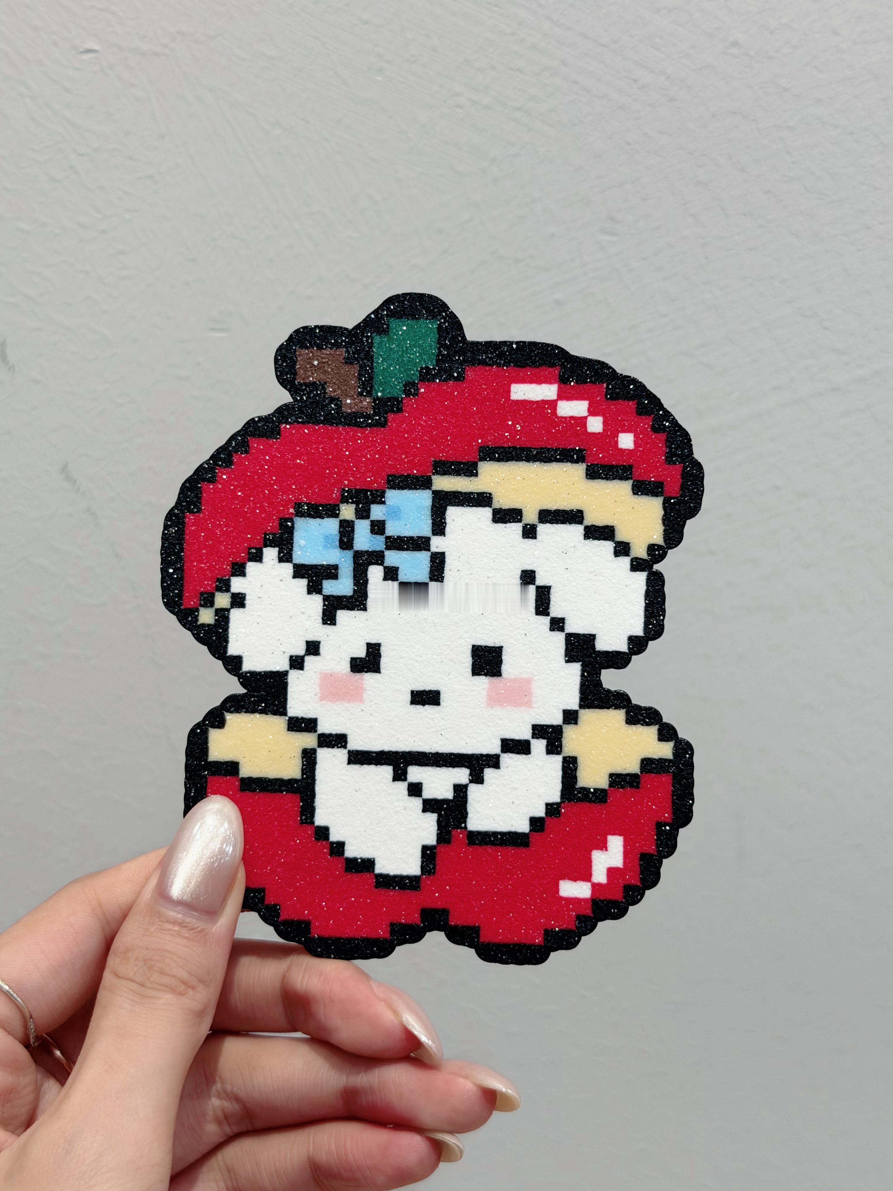 今日拼豆：苹果小狗🍎无畏契约贤者hellokitty囍 ​​​