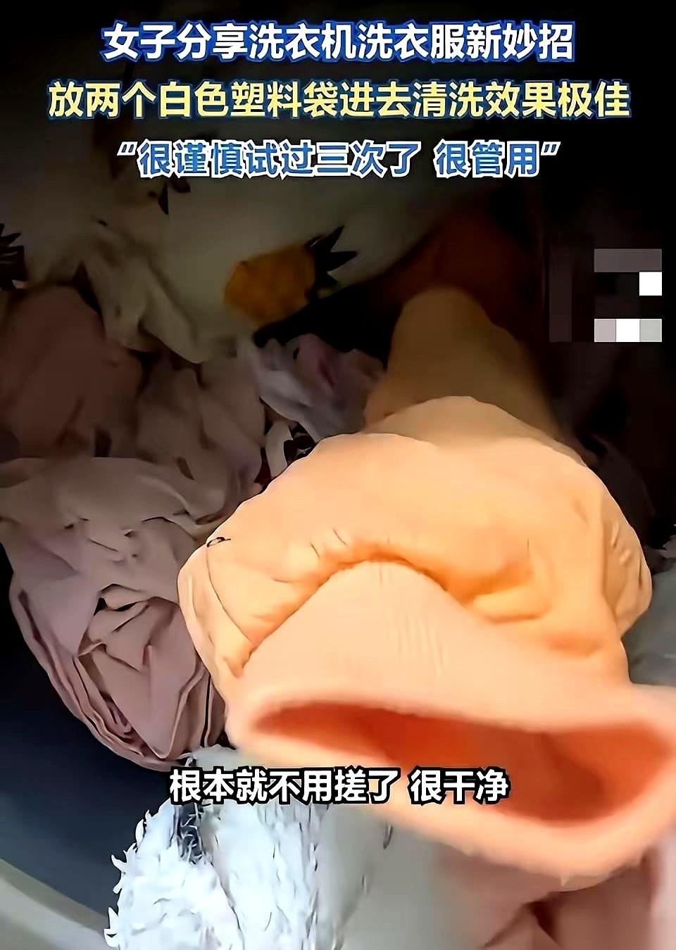 我跟你说，我今天洗衣机里拿出来的白T恤，那个领子干净得我有点害怕。
就是那种，穿