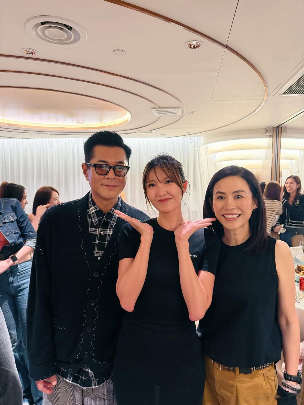 宣萱、陈炜、吴若希、刘佩玥等人主演的《巨塔之后》昨晚大结局饭聚，古天乐特别出席。