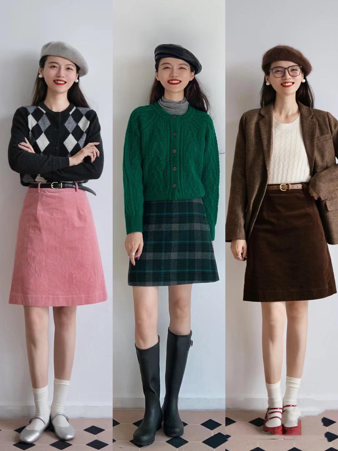 “A字裙”才是梨形身材的救赎，秋冬季节这样穿，时髦又显瘦
梨形身材在秋冬季节可以