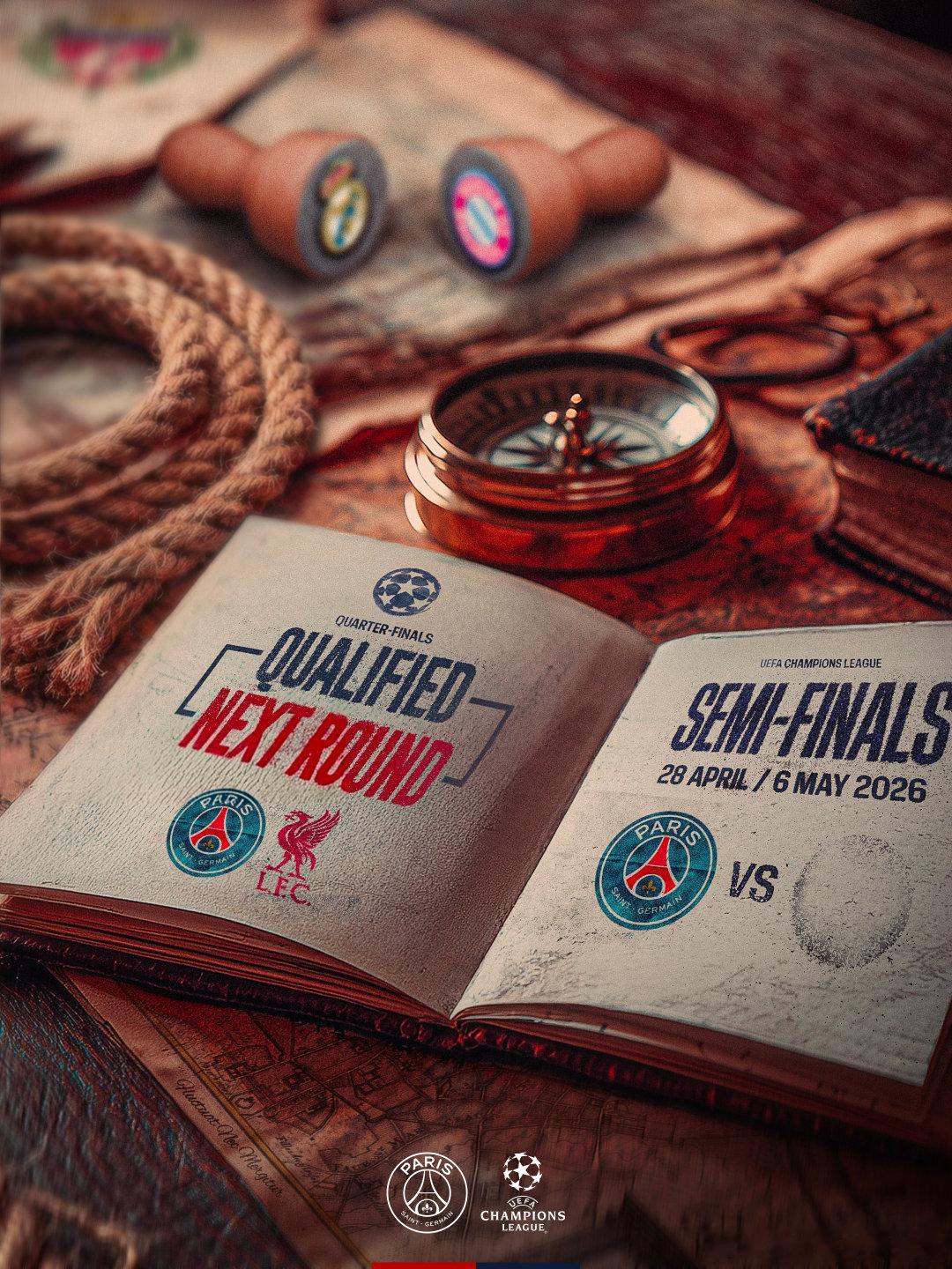 四强席位已锁定🔒接下来将面对拜仁与皇马之间的胜者巴黎圣日耳曼这里是巴黎欧冠联赛