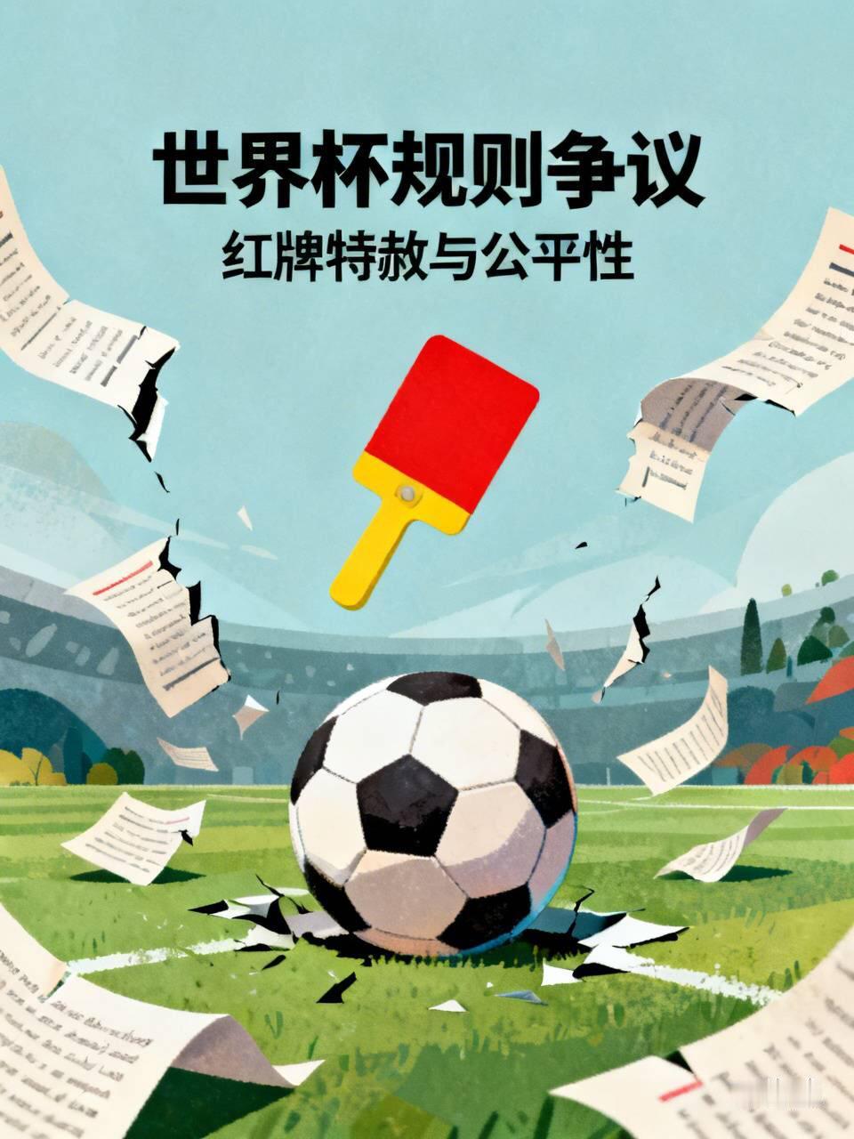 红牌特赦会从规则一致性、判罚公平性层面严重冲击世界杯的竞技公平，2026年美加墨