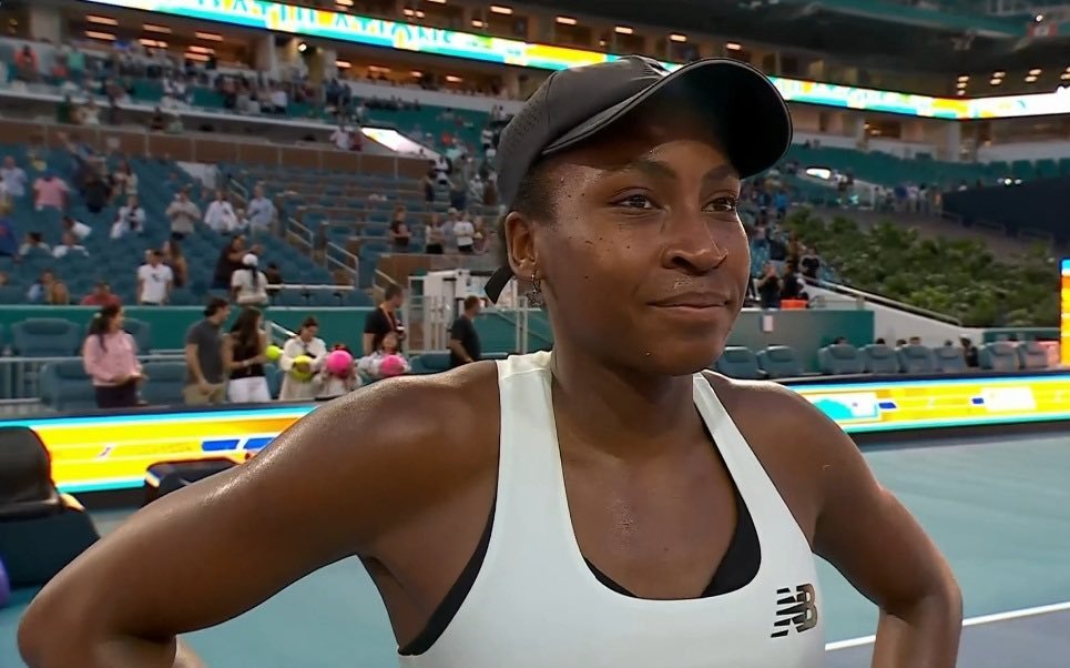 迈阿密1000赛 高芙击败科恰雷托赛后现场采访展现面对伤病低谷的良好心态。“上次