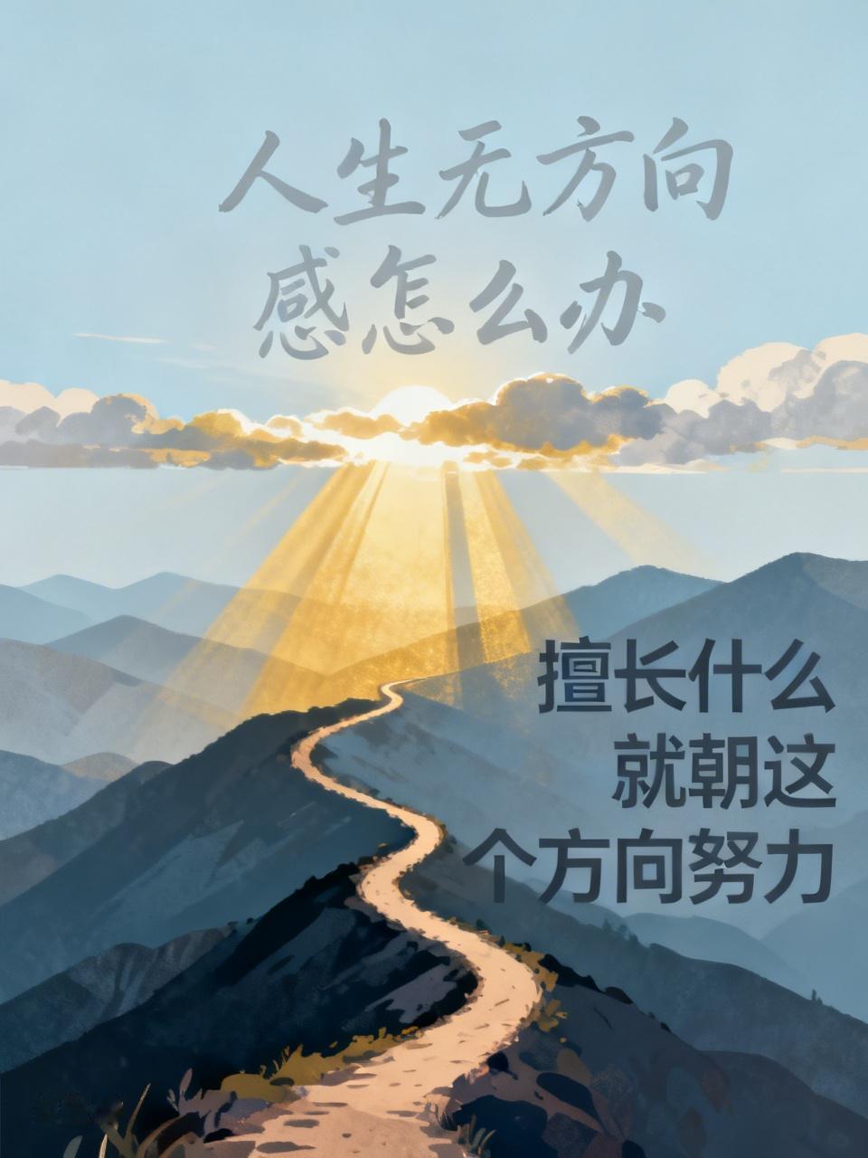 人生没方向感时，不妨试试“擅长啥就朝哪努力”。我有个发小之前也迷茫过，离职后像无