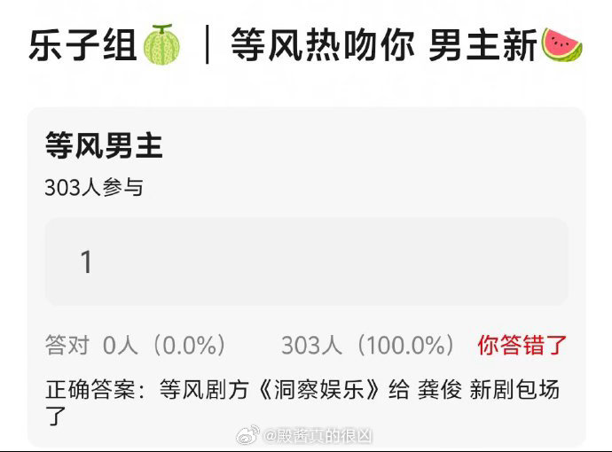 说是《等风热吻你》的男主又换成龚俊了？ 