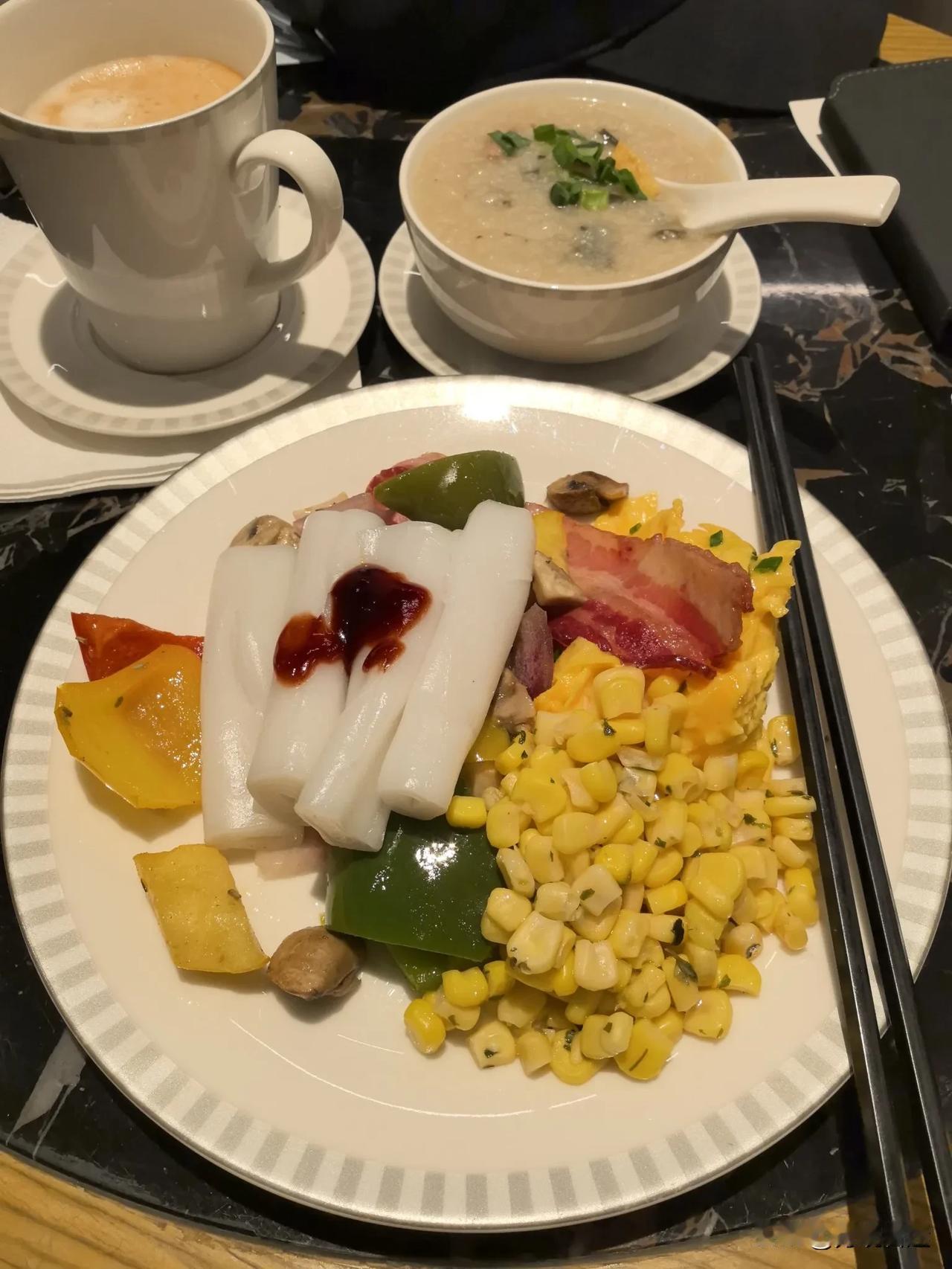 香港机场的早餐