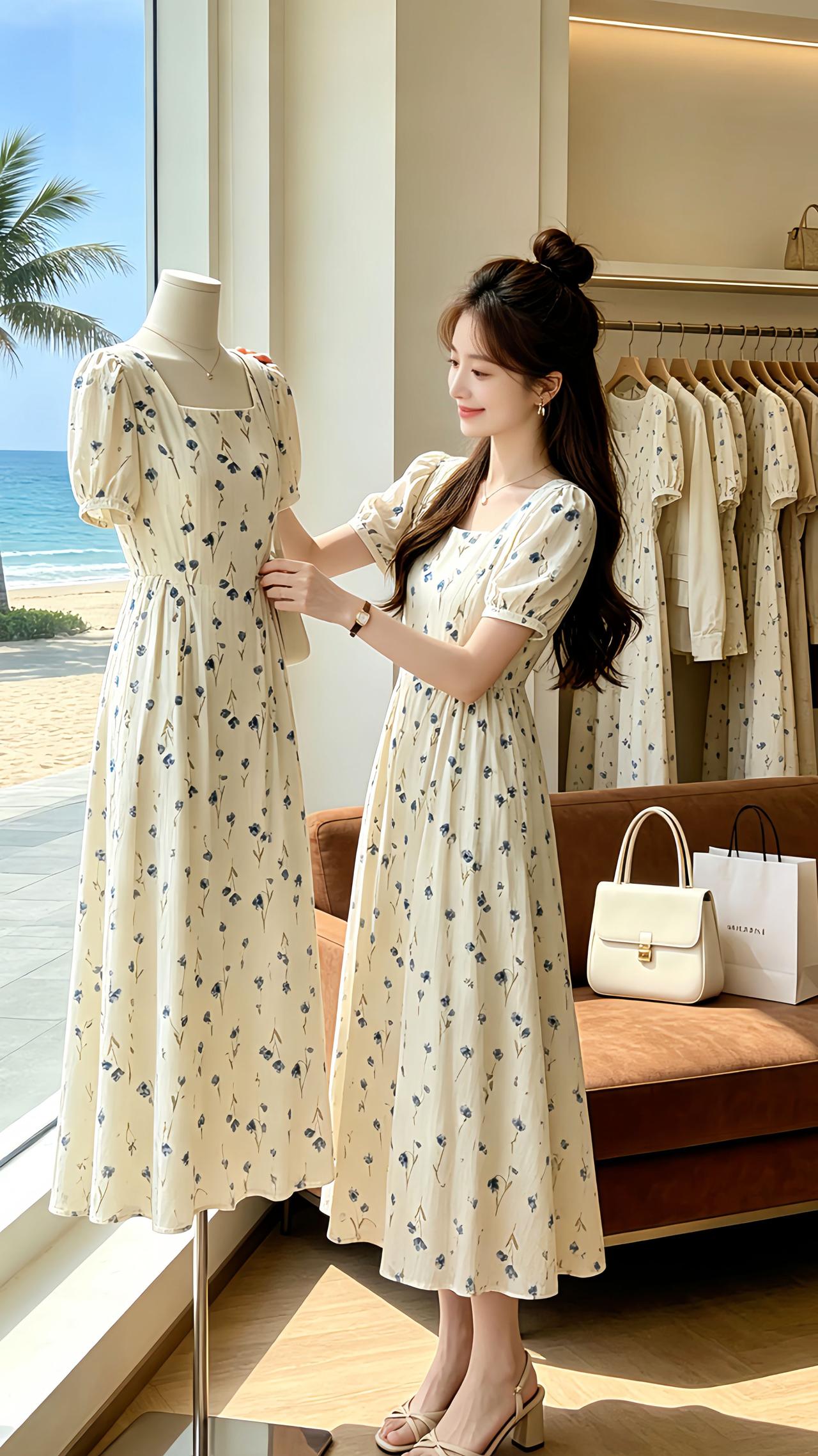 少女感夏日ootd 我的夏日连衣裙必买清单 夏季绝美碎花裙推荐 适合度假穿的碎花