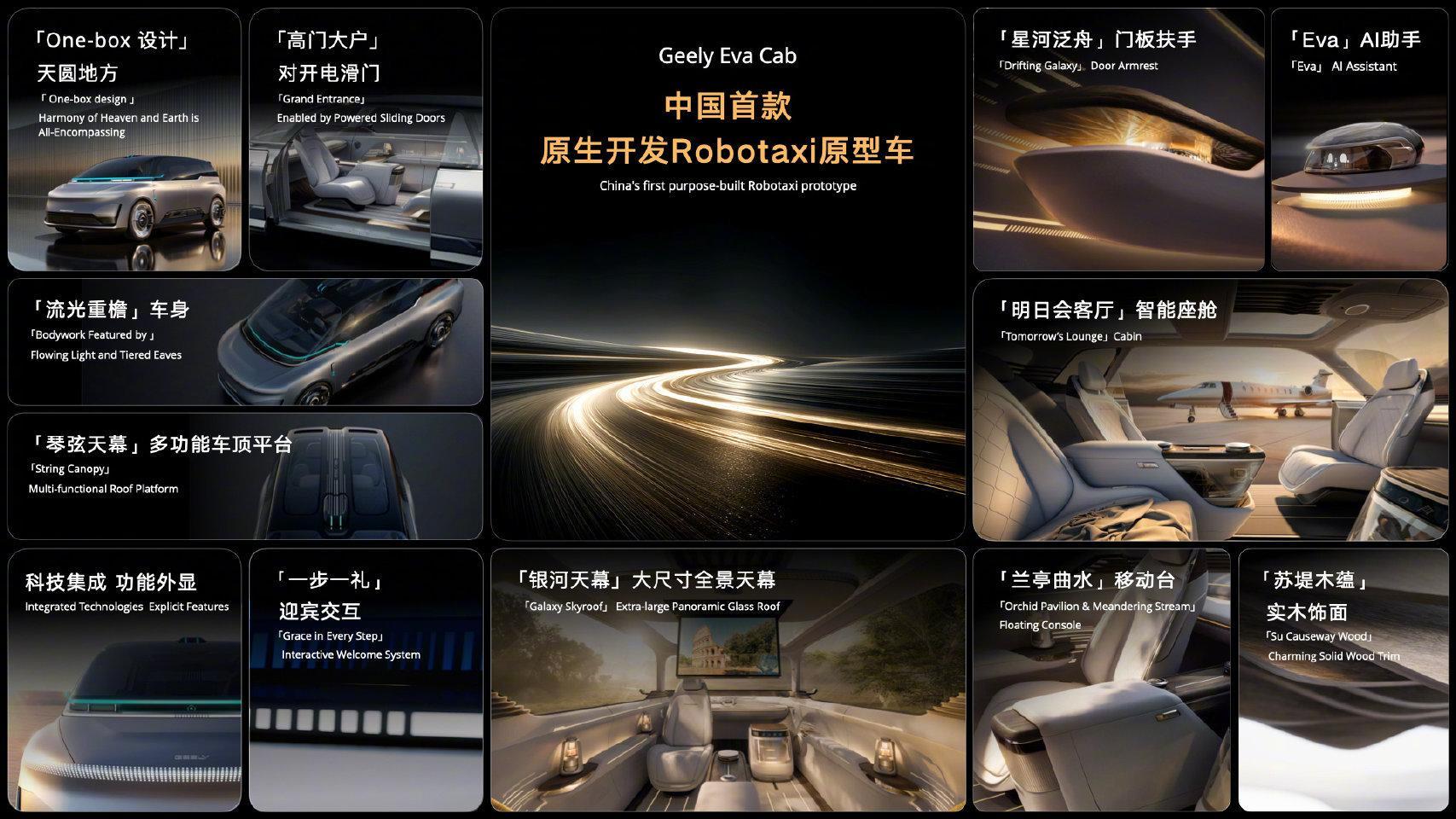 你敢坐Robotaxi吗2026北京车展，吉利带来了Robotaxi原型车Eva