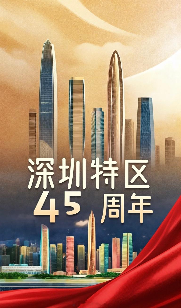 今天是深圳特区建立45周年，祝福深圳，也希望在深圳奋斗我们最终都能实现自己的深圳