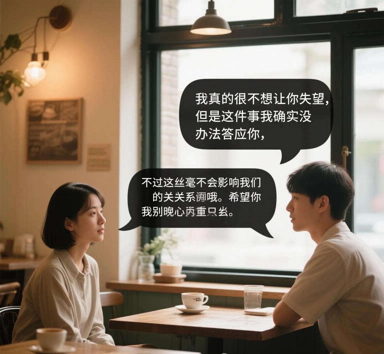 。这样既明确表达了拒绝，又不让对方觉得被冷落。