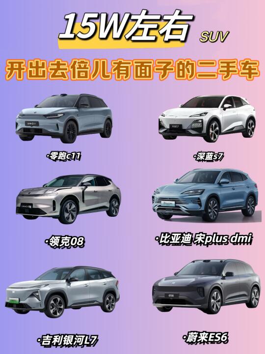 15万左右💰开出去倍儿有面的SUV‼️