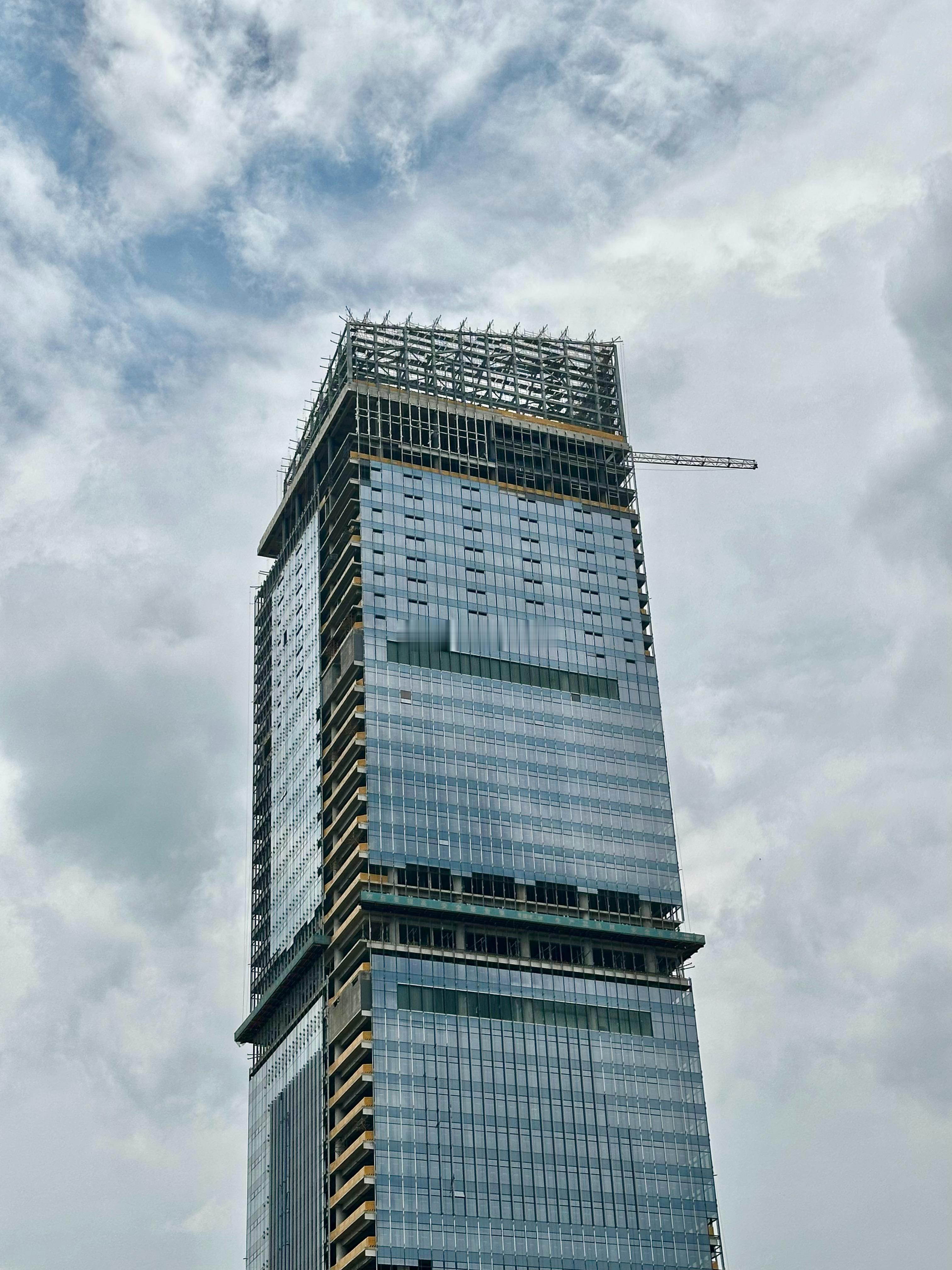 多角度最新实拍闽侯在建第一高楼