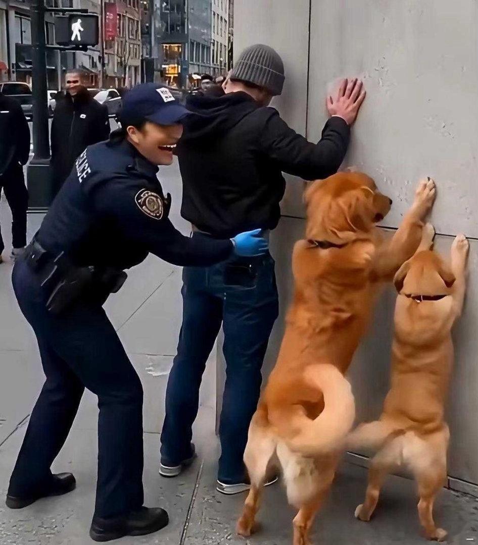 要是我，我也忍不住呀。女警说：不是真的忍不住，我一般不笑的 