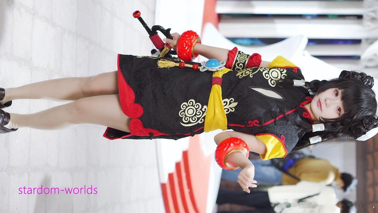 cosplay龙之谷广州漫展 龙之谷 艾琳旗袍 cos 可爱萌妹 2026萤火虫