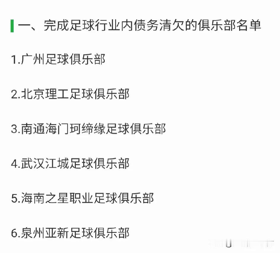 又一球队解散。随着第二批完成足球行业内债务清欠的俱乐部名单公布，大连人宣布解散，