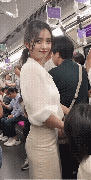 抓拍到的画面很真实，不过女子很淡定，而且女子显得遇事还不惊，颇有大将之风度。
从