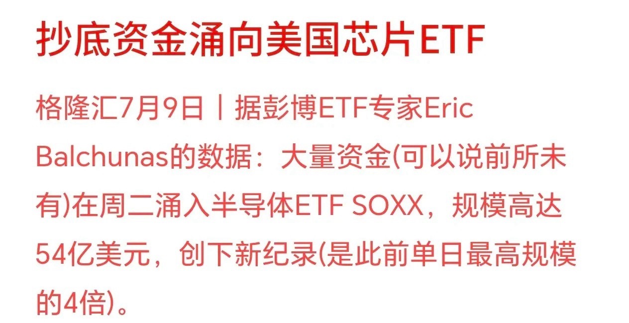 半导体要反转了，大资金ETF已经开始抄底半导体板块了，A股也迎来了机会SOXX是