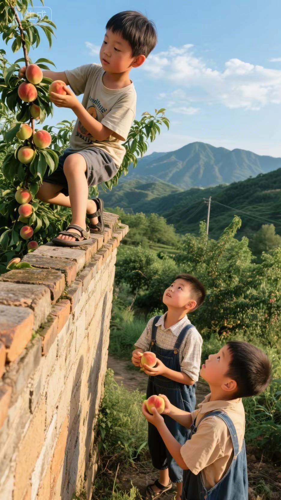 玩皮小孩。我在即梦发现了一个超棒的故事！