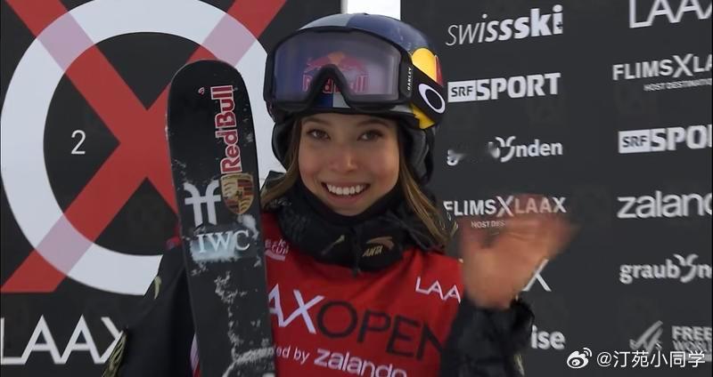 国际雪联自由式滑雪坡面障碍技巧世界杯分站赛瑞士莱克斯站，谷爱凌夺得女子金牌。此次