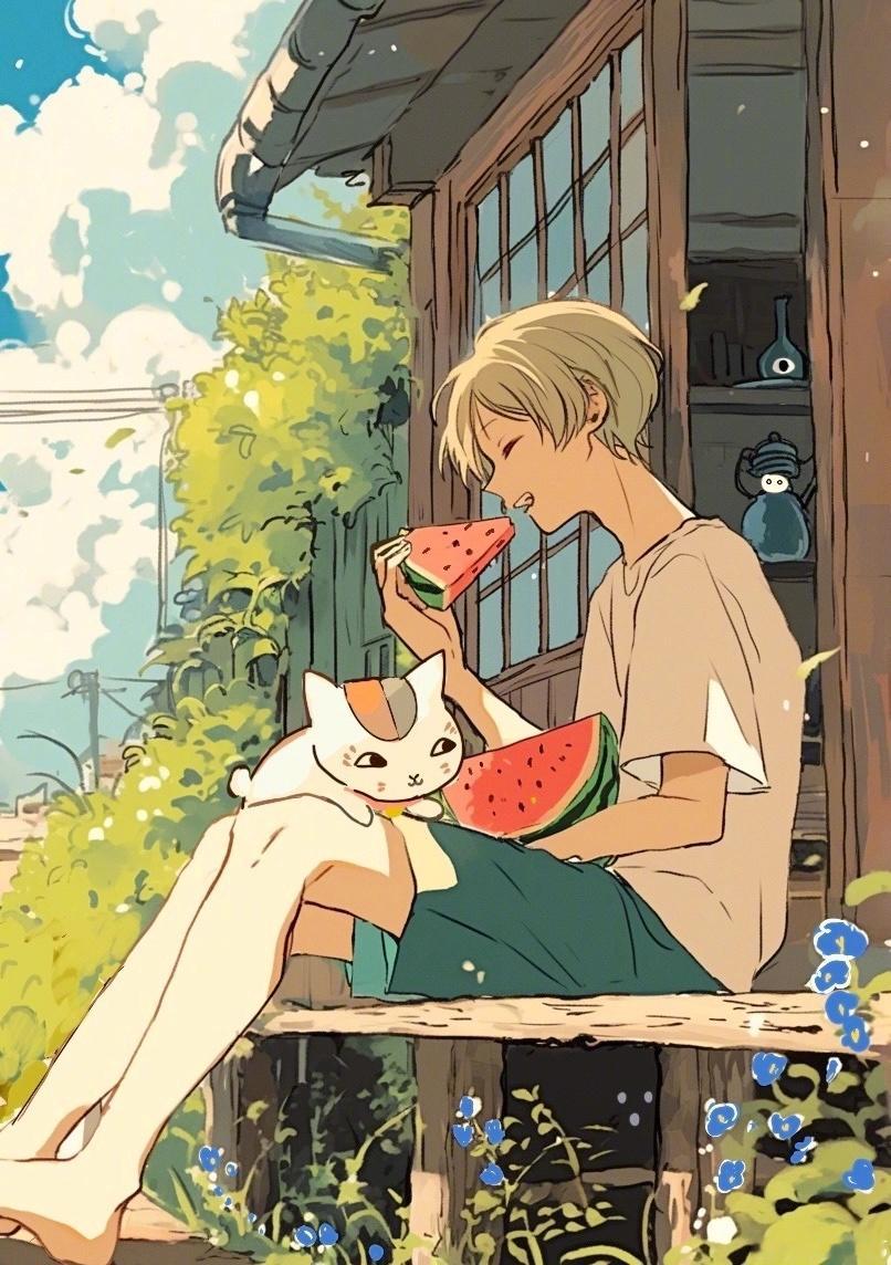 #夏目友人帐# 属于夏目的夏天就要来了！x：moimoi795《夏目友人帐》动画