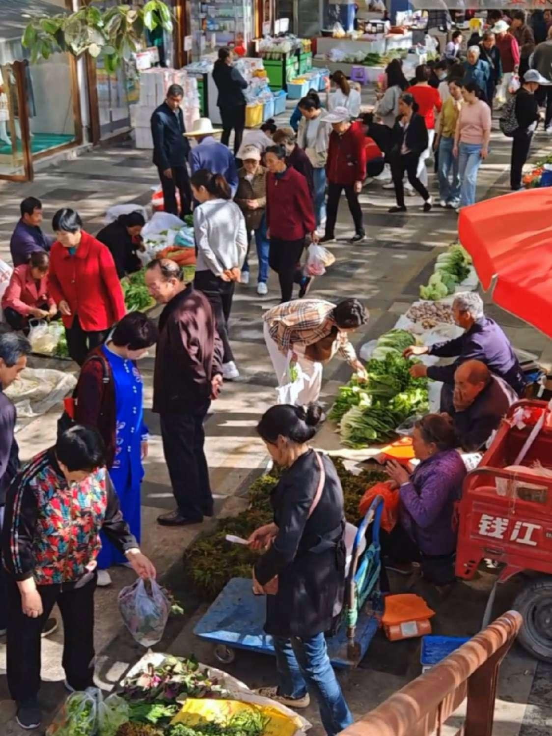 秋日生活打卡季 秋日生活打卡季
今早特意绕了两站路去巷口的老集贸市场，风比前几天