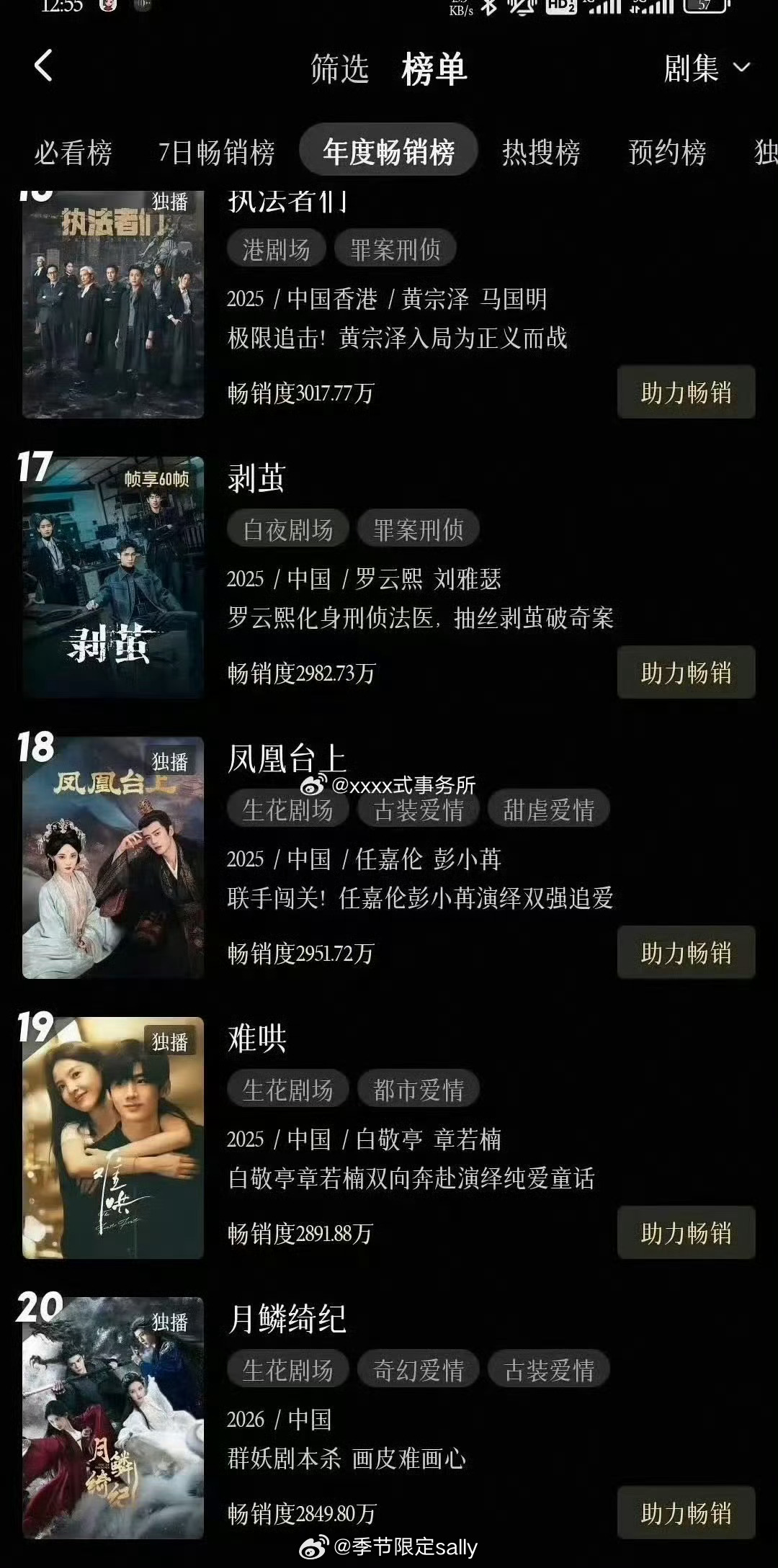 乖乖，月鳞绮纪四天进👖拉新年榜 