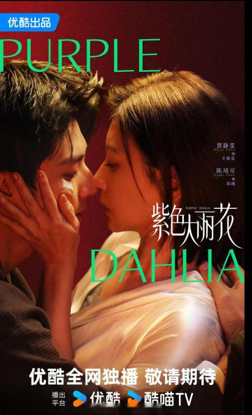 贾静雯、陈靖可《紫色大丽花》由10集变更为12集，已过审即将下证。 ​​​​