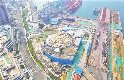 老港区华丽转身按下“快进键”
灌注桩施工45%、高压旋喷桩突破73%……青岛国际