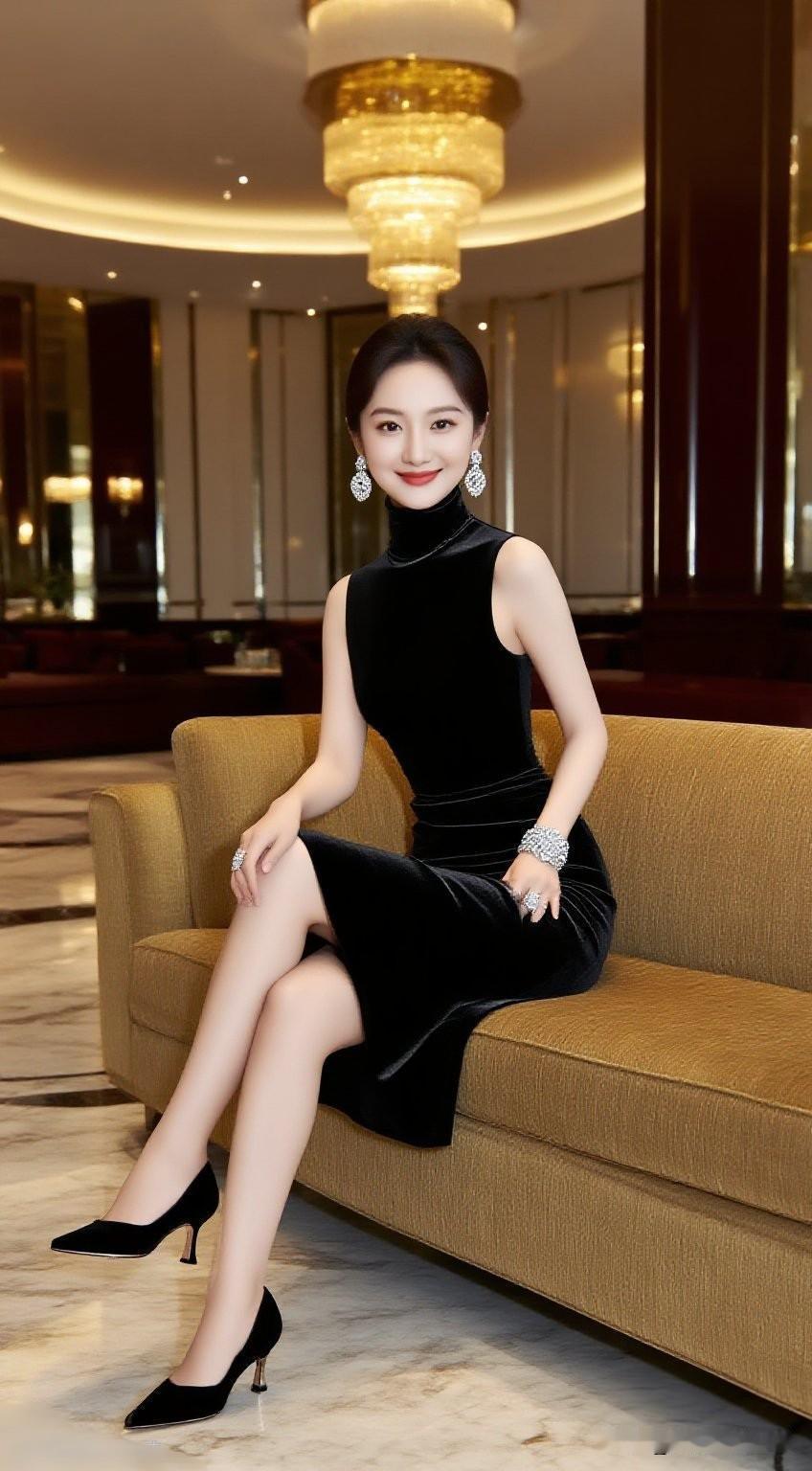 优雅黑裙，闪耀珠宝，尽显都市女性魅力！