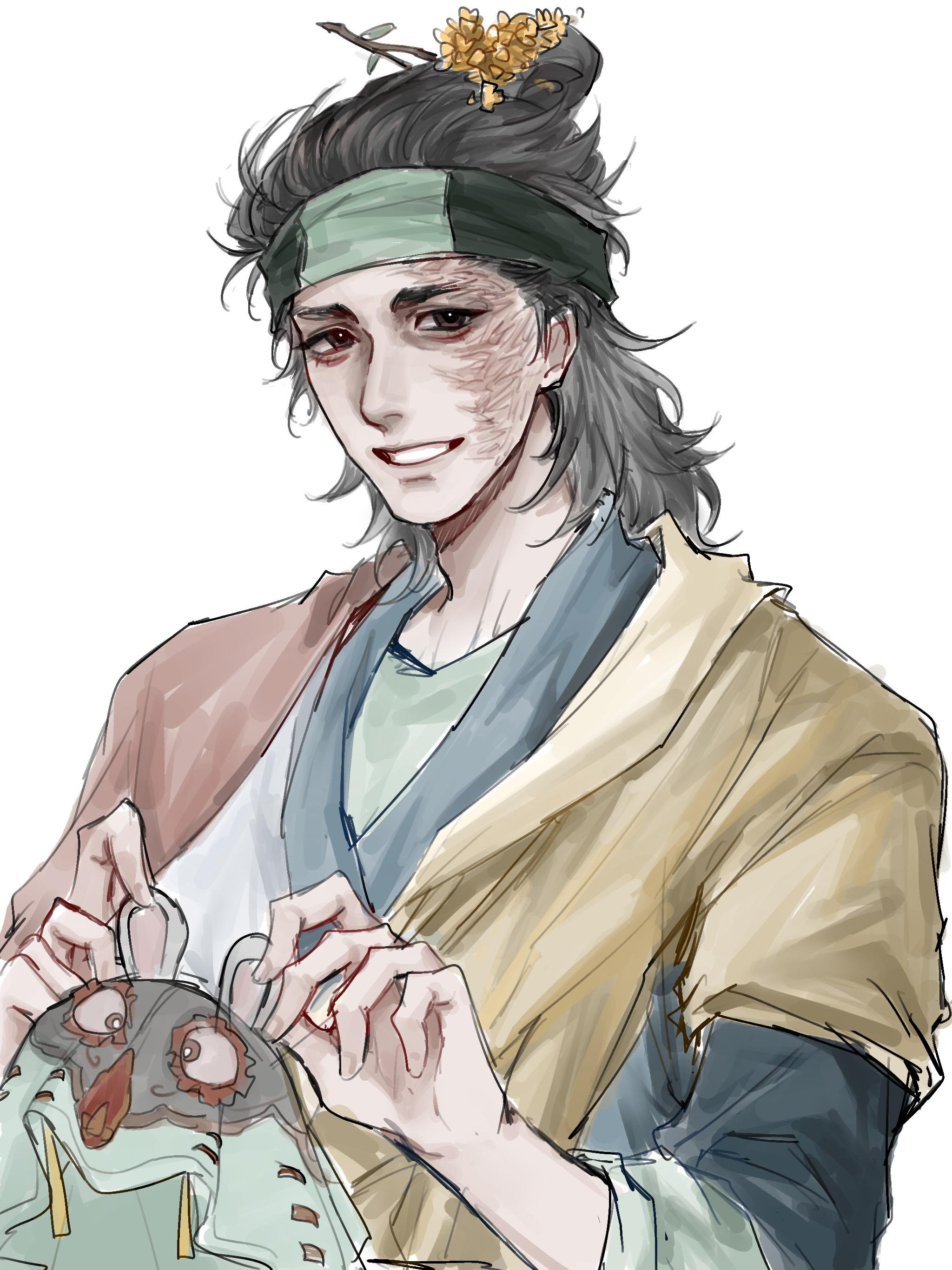 “新帽子可还喜欢？”一直想画一下薛丑长老哎呀…简直妈妈级别的…就是太难...