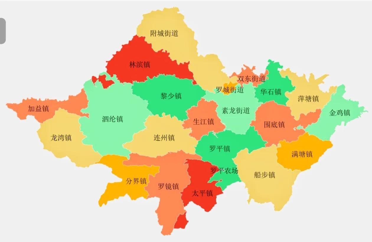 罗定市区虽然在罗定北部和郁南县交界的位置，但是对全罗定的乡镇依然有很强的凝聚力，