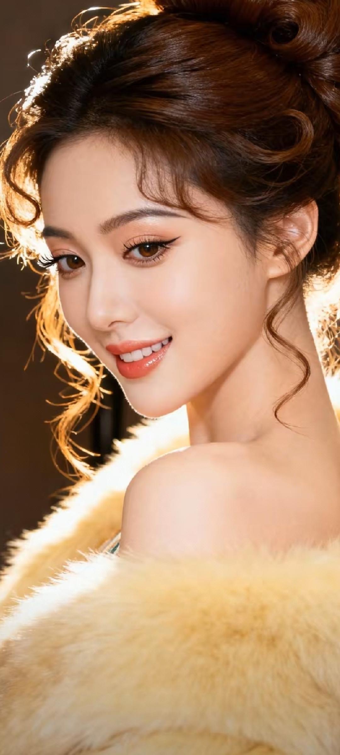 优雅微笑，暖阳下的美丽瞬间🌞✨