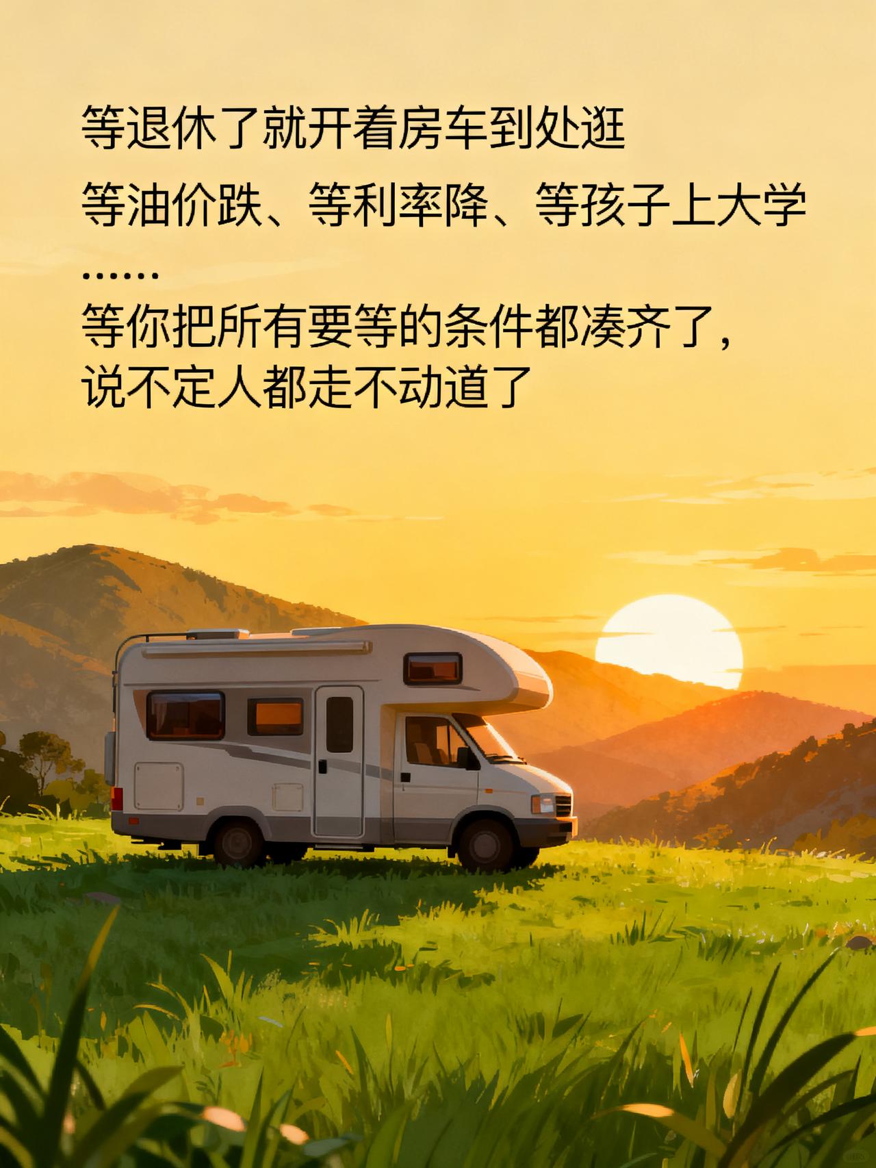 房车卖不动的真相：大家都在等“以后”，但以后永远不来
人到中年，谁没做过这么个梦