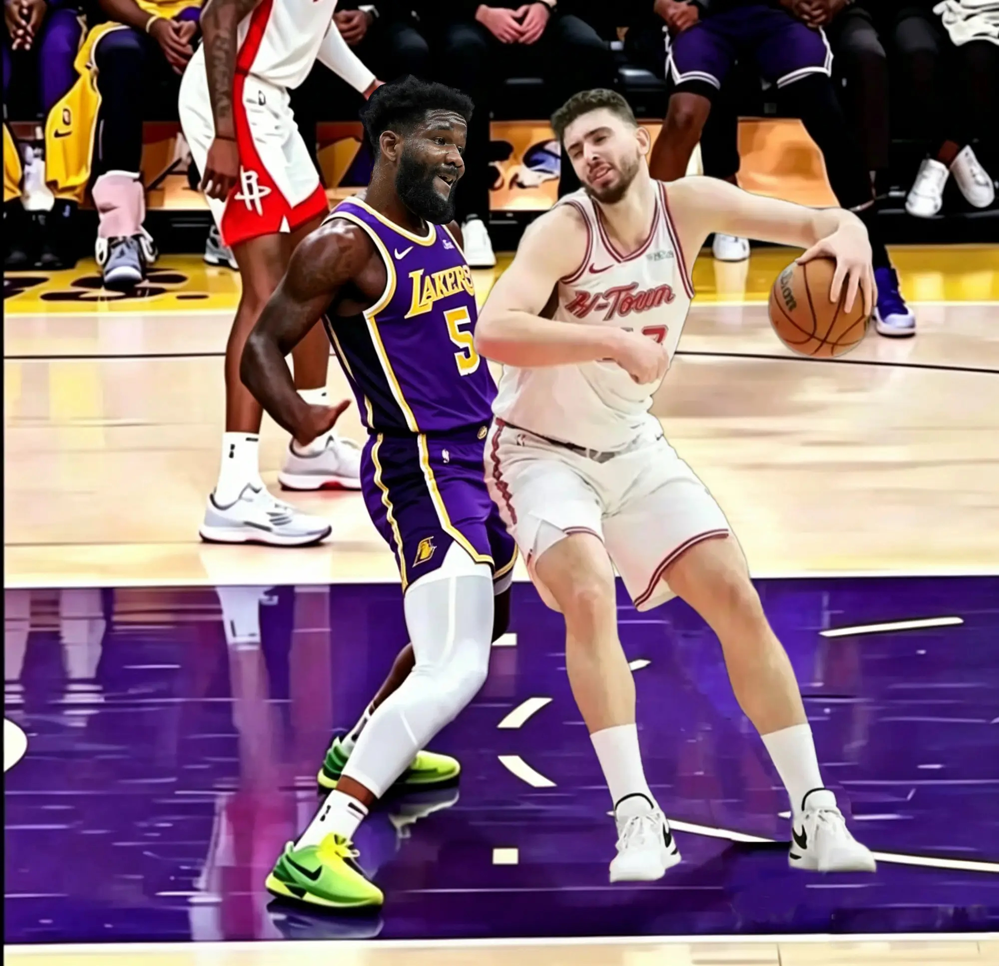 申京：“我个人认为，我对位任何人的防守都做得相当不错，这并非自夸。我对自己的防守