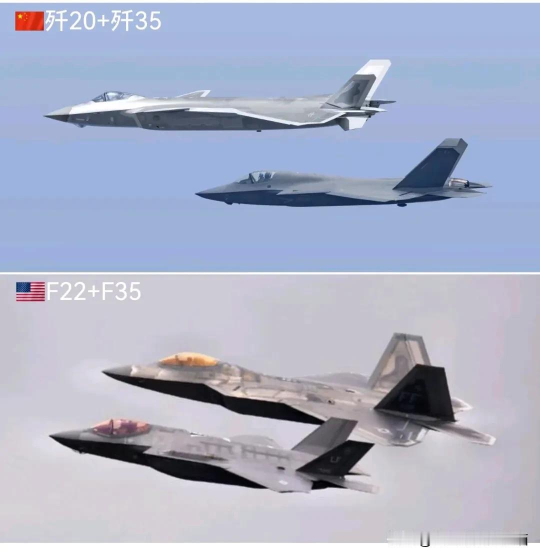 网上老有人争论歼20、歼35和美国F22、F35高低搭配谁更强。那些还狂吹F-2