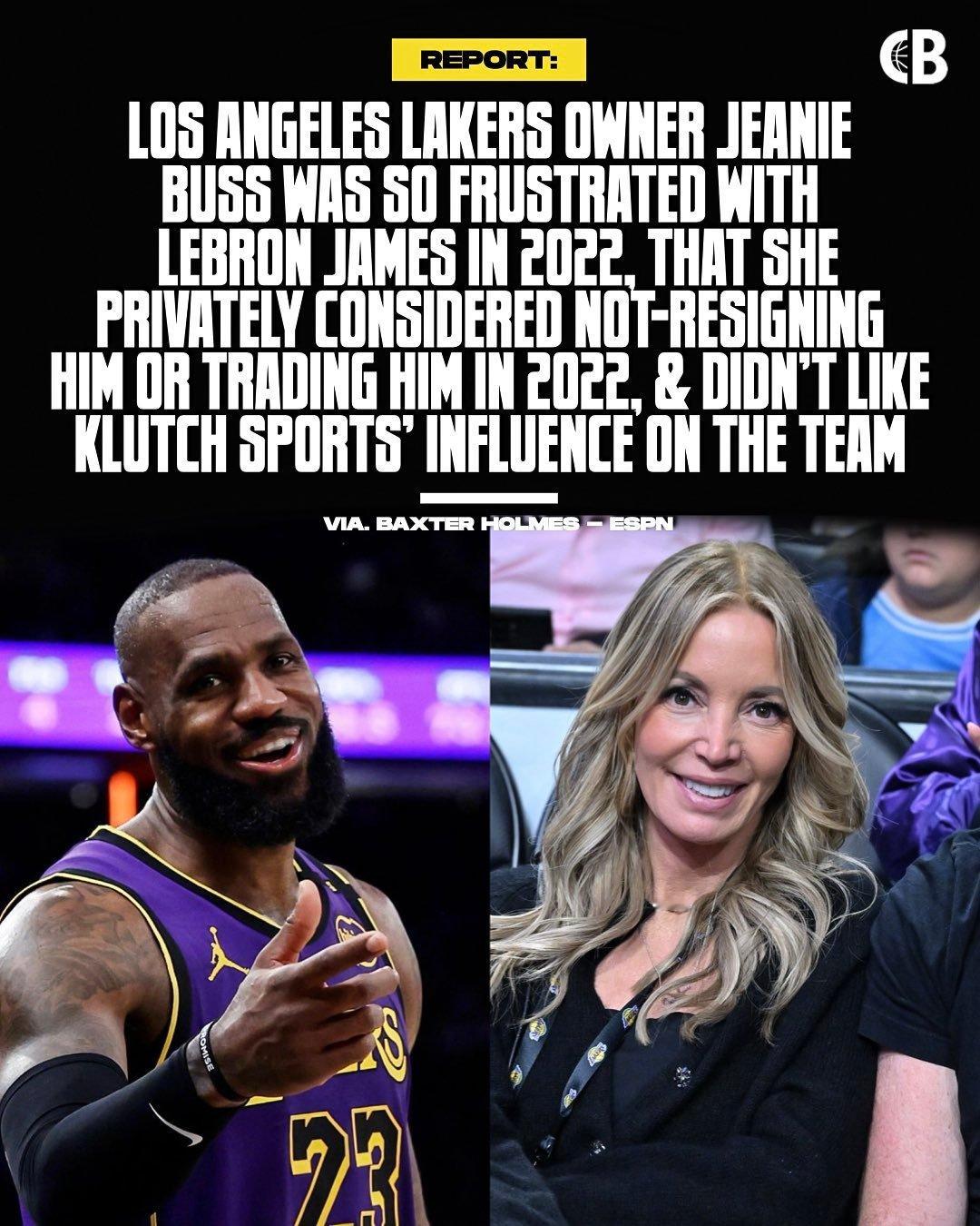 ESPN记者Baxter Holmes撰写题为《从巴斯家族内斗到湖人￼队100亿