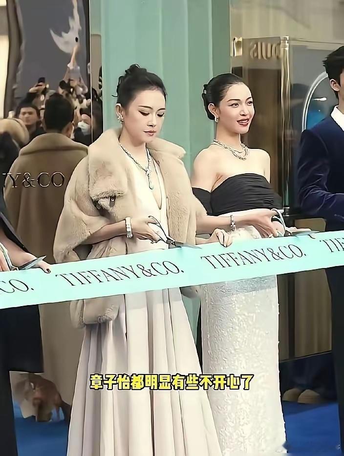 章子怡一个眼神，整个娱乐圈的规矩都抖了三抖。那天钟楚曦往她身边一站，章子怡嘴角没